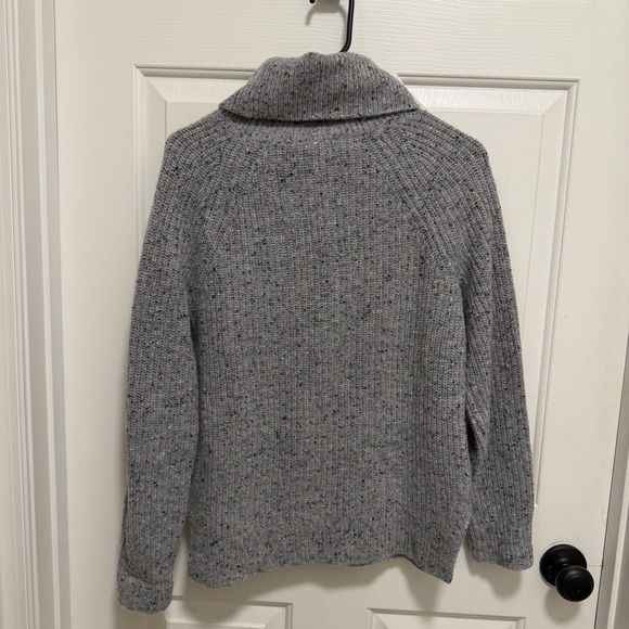 J. Crew Donegal Turtleneck Lambswool Sweater Gray Size XS - Picture 3 of 5